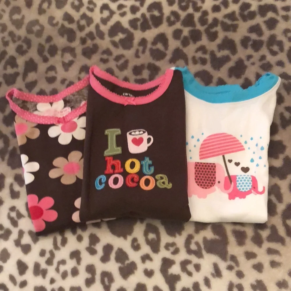 Carter’s and Old Navy Pajama Top Bundle Graphic 3T 4T